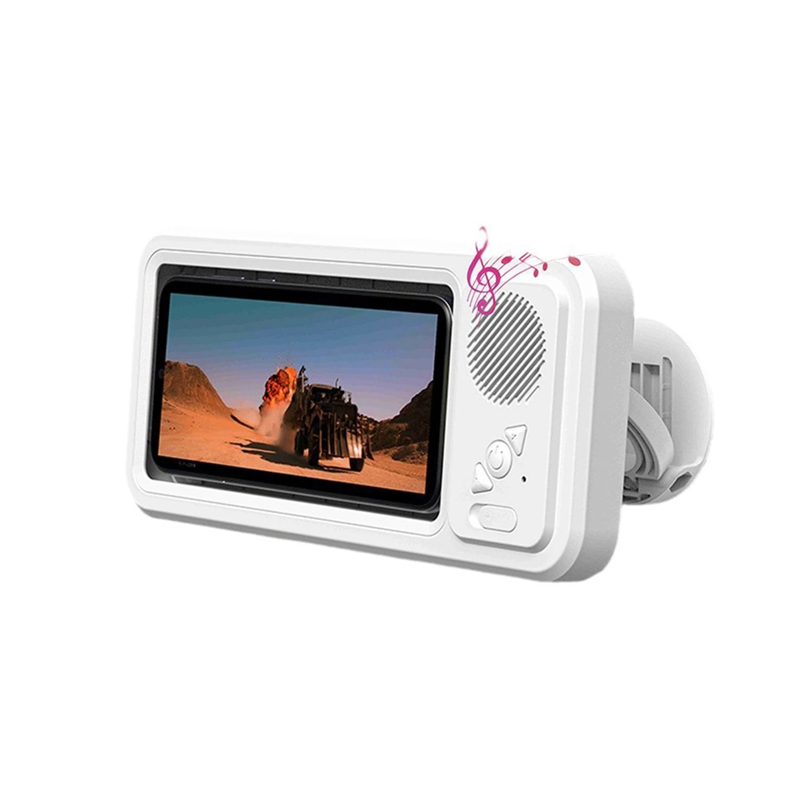 Waterproof Shower Phone Case with Bluetooth Speaker, Touchscreen Stand for Watching Videos in the Bathroom, Waterproof Audio Storage Box